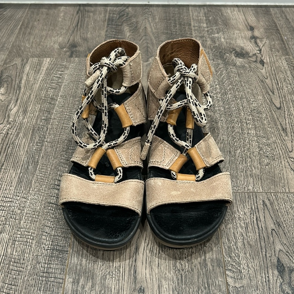 Sorel Leather Lace Up Sandals